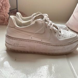 Platform White Air-force 1s